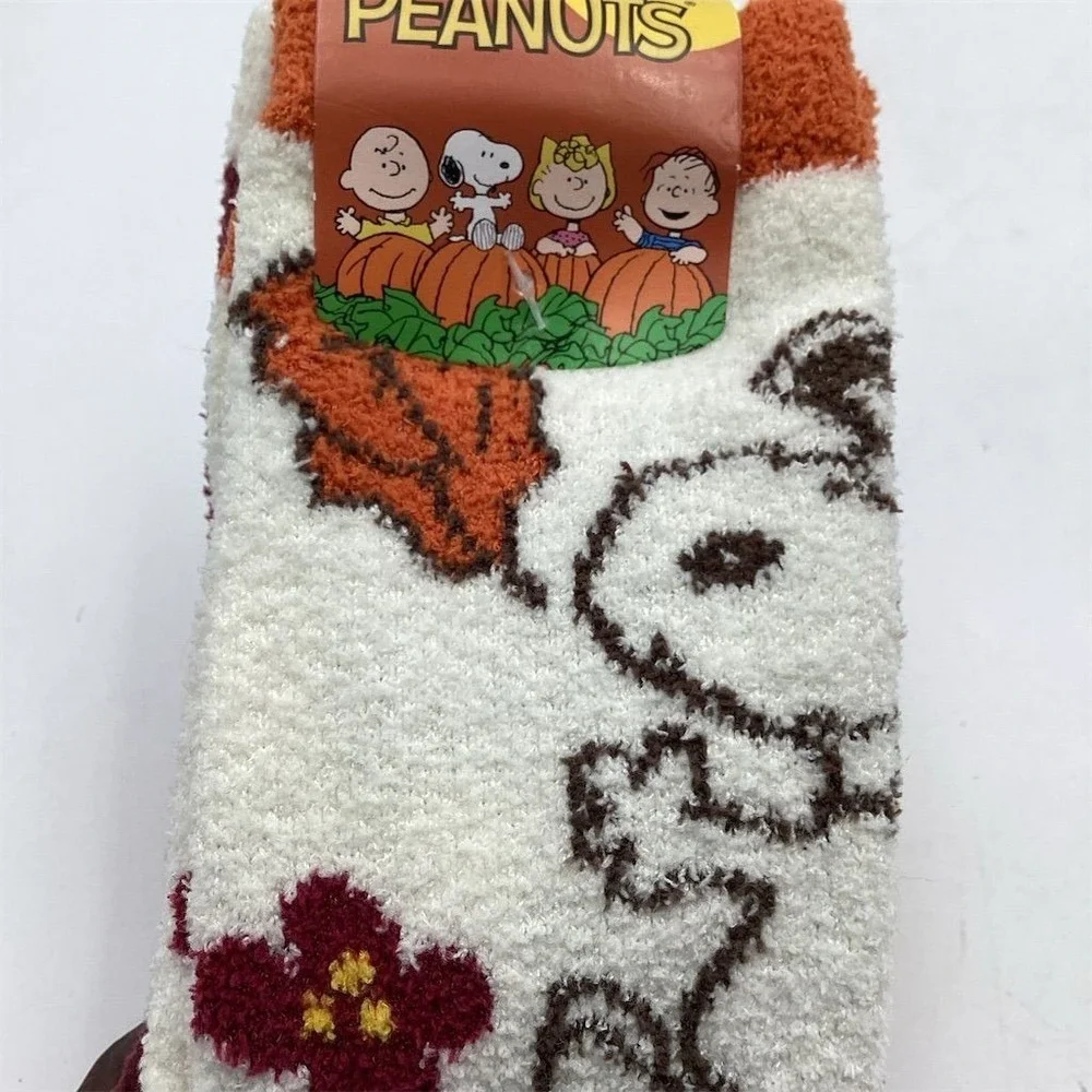 Snoopy Peanuts Women's Mid Calf Socks Multicolor Floral ‎ 3 Pair Size 9-11